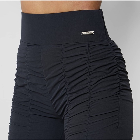 ‼️WOW‼️Maniere de Voir ruched detail shirt- navy blue- AND matchING pants ‼️ - Picture 9 of 13